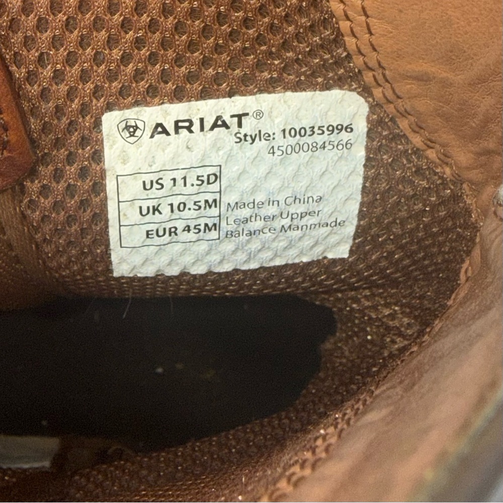 Ariat Sport Wide Square Toe Western Cowboy Boot 10035996 Men’s 11.5 - Picture 13 of 13